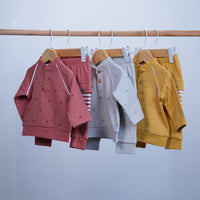 baby boy set of 2 pieces long sleeve shirt and pant