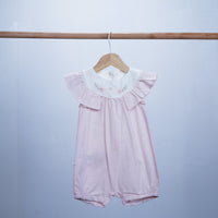 baby girl romper with collar neck cotton