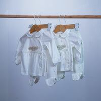 cotton long sleeve pyjamas set for baby girl