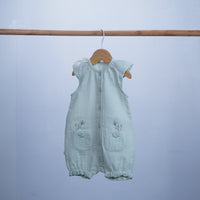 baby girl summer light romper with pockets