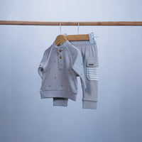 baby boy set of 2 pieces long sleeve shirt and pant