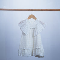 cotton dress with stylish sleeve for baby girl